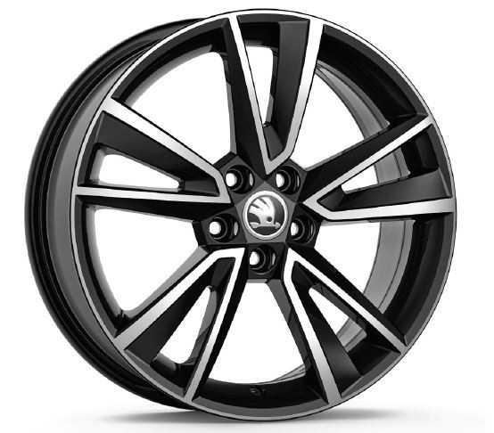 Leichtmetallfelge Messa schwarz-silber 6,5Jx17" ET40