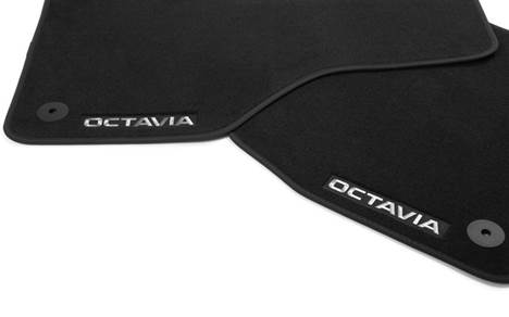 Textilfußmatten-Set Premium, Fußmatten, Innenausstattung, Octavia III, Octavia