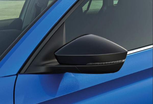 Spiegelkappen-Set, schwarz-metallic